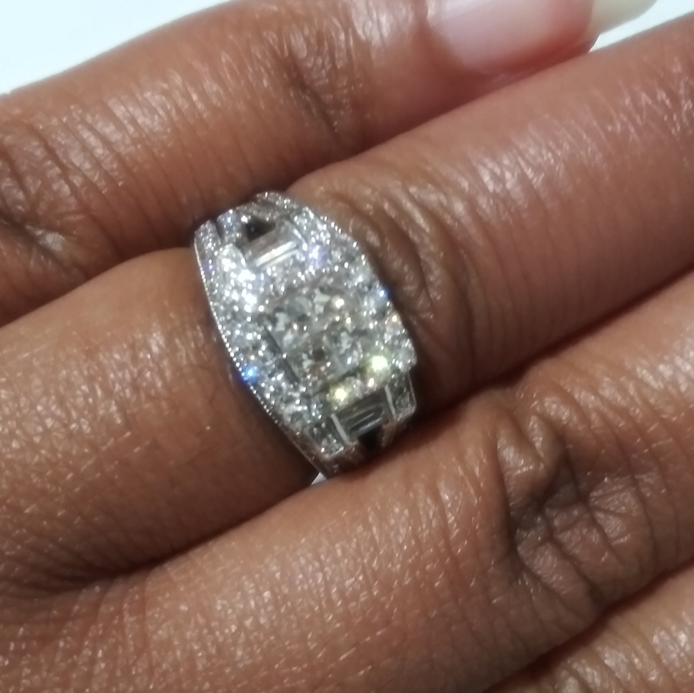 💎1.5 Carat Princess Cut Quad Diamond Bridal💎 - Picture 5 of 8